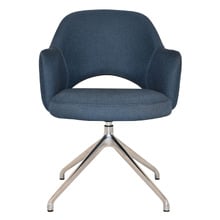Lex Cotton-Blend Trestle Armchairs (Set of 2)